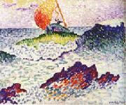 Henri Edmond Cross Afternoot at Pardigon oil